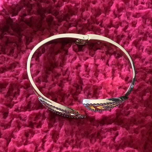 T Tahari and I.N.C. Crystal Bypass Bangle Bracelet - Picture 16 of 16